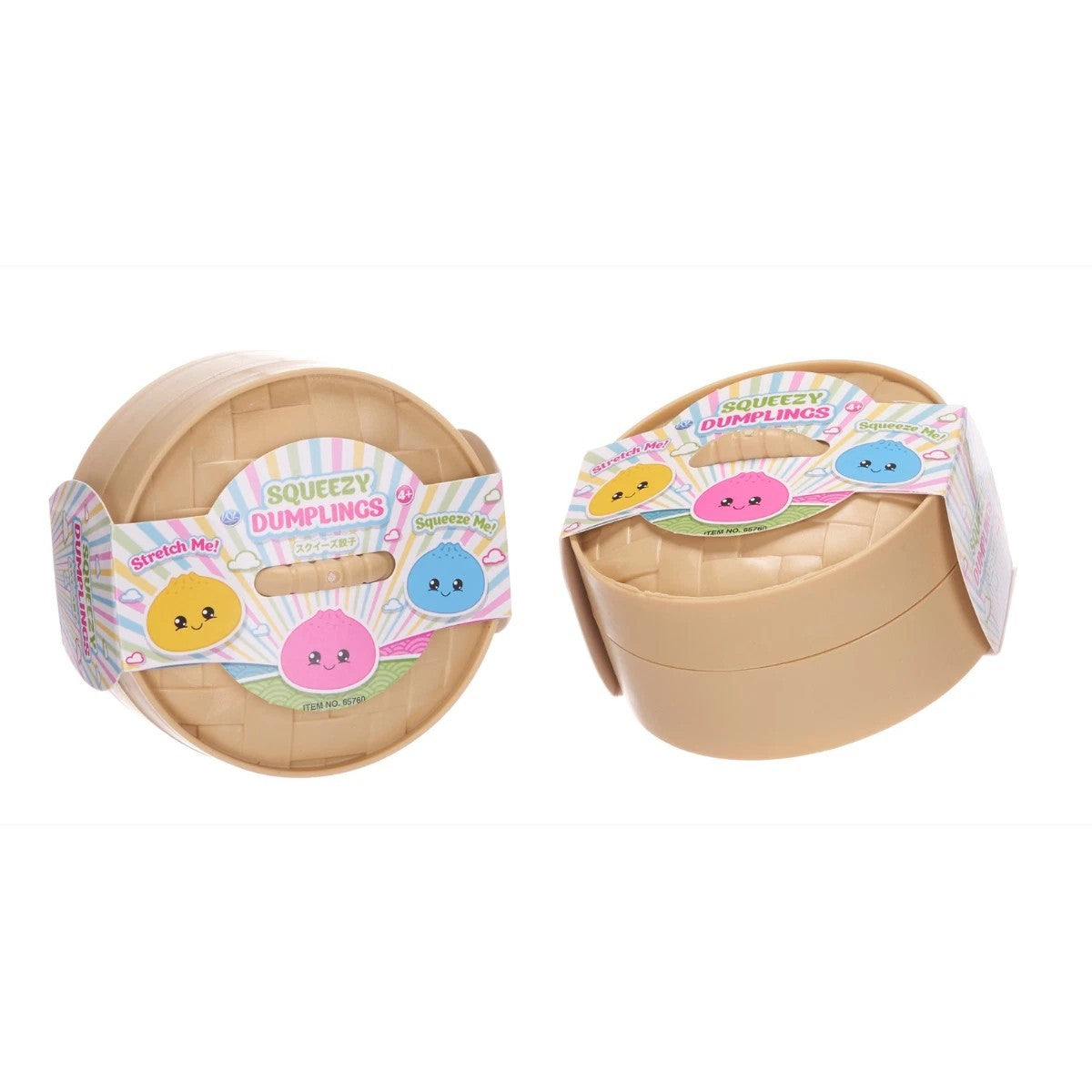 colourful squeezy dumpling containers
