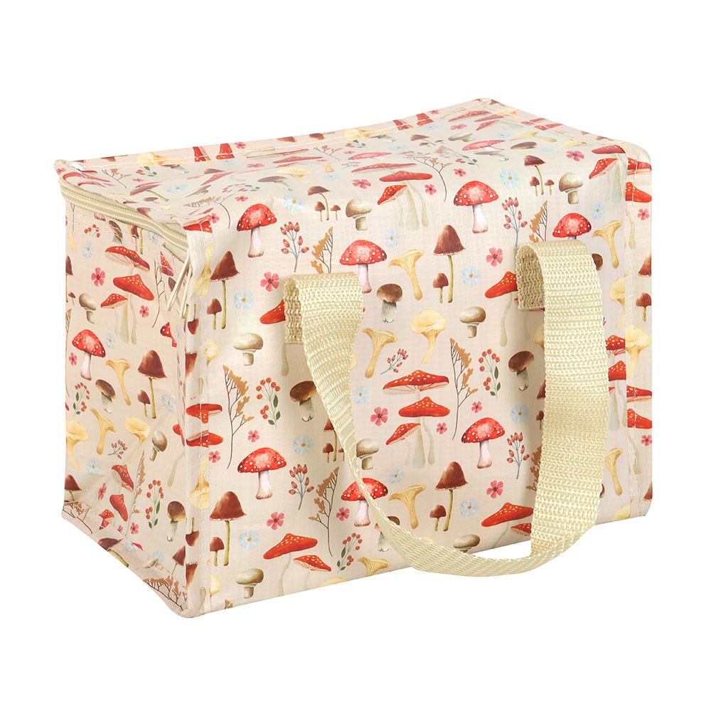 lunch bag box with mushroom pattern 