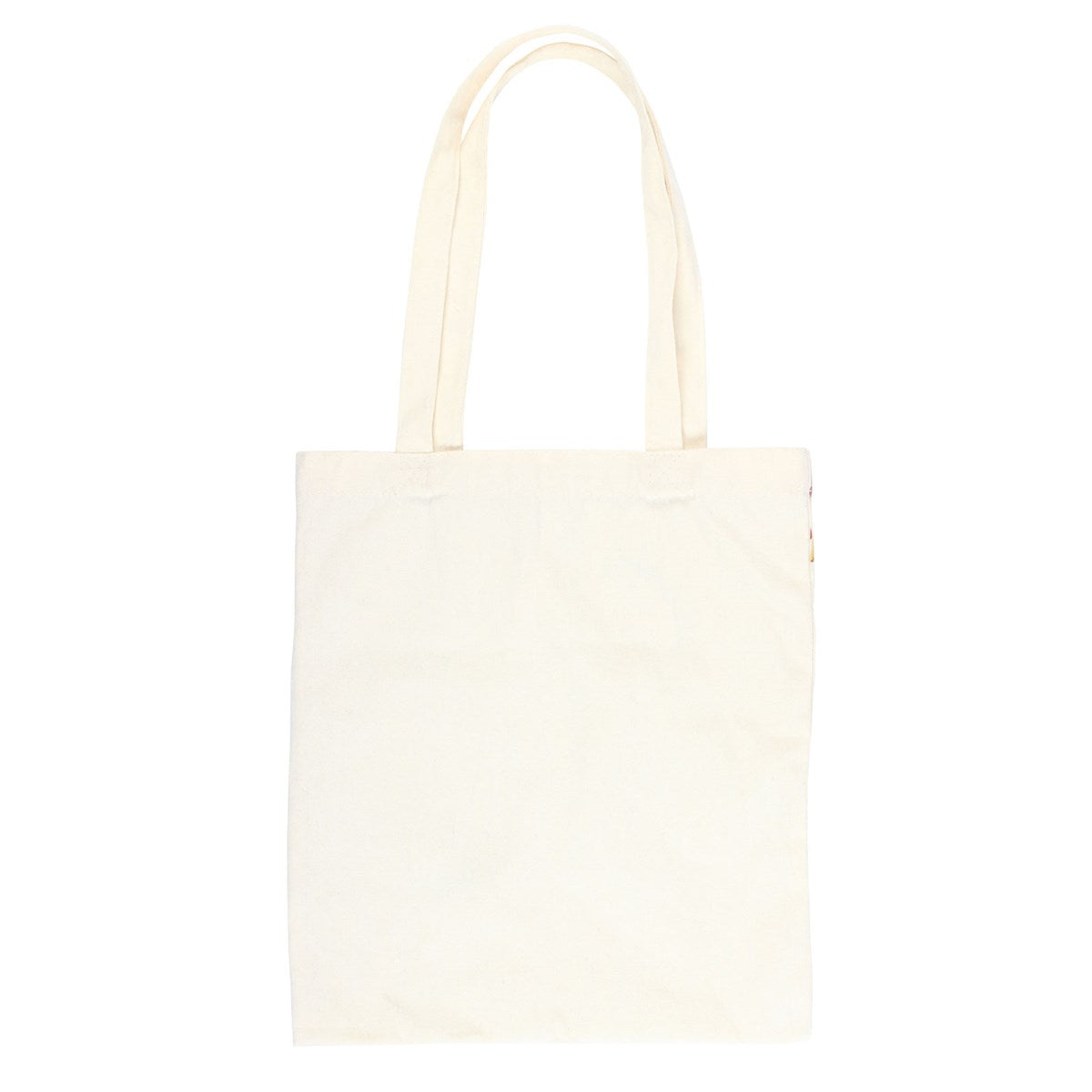 Mushroom Print Polycotton Tote Bag - plain back side