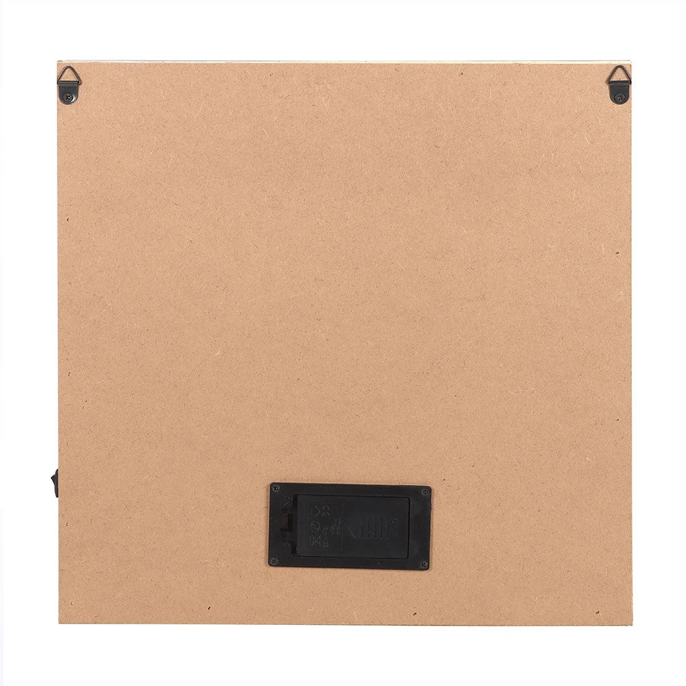 Brown canvas board with black magnetic clip on a white background