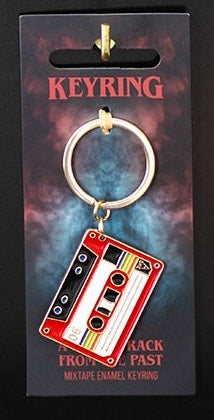 retro cassette tape keyring