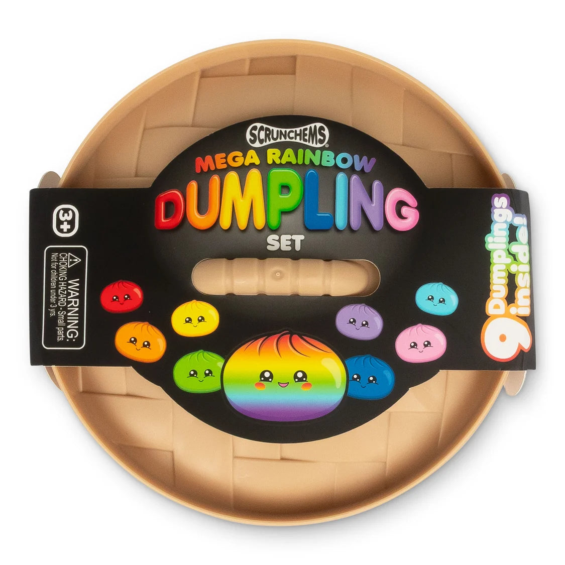 Mega Rainbow Dumpling Set packaging with a dumpling box on a white background