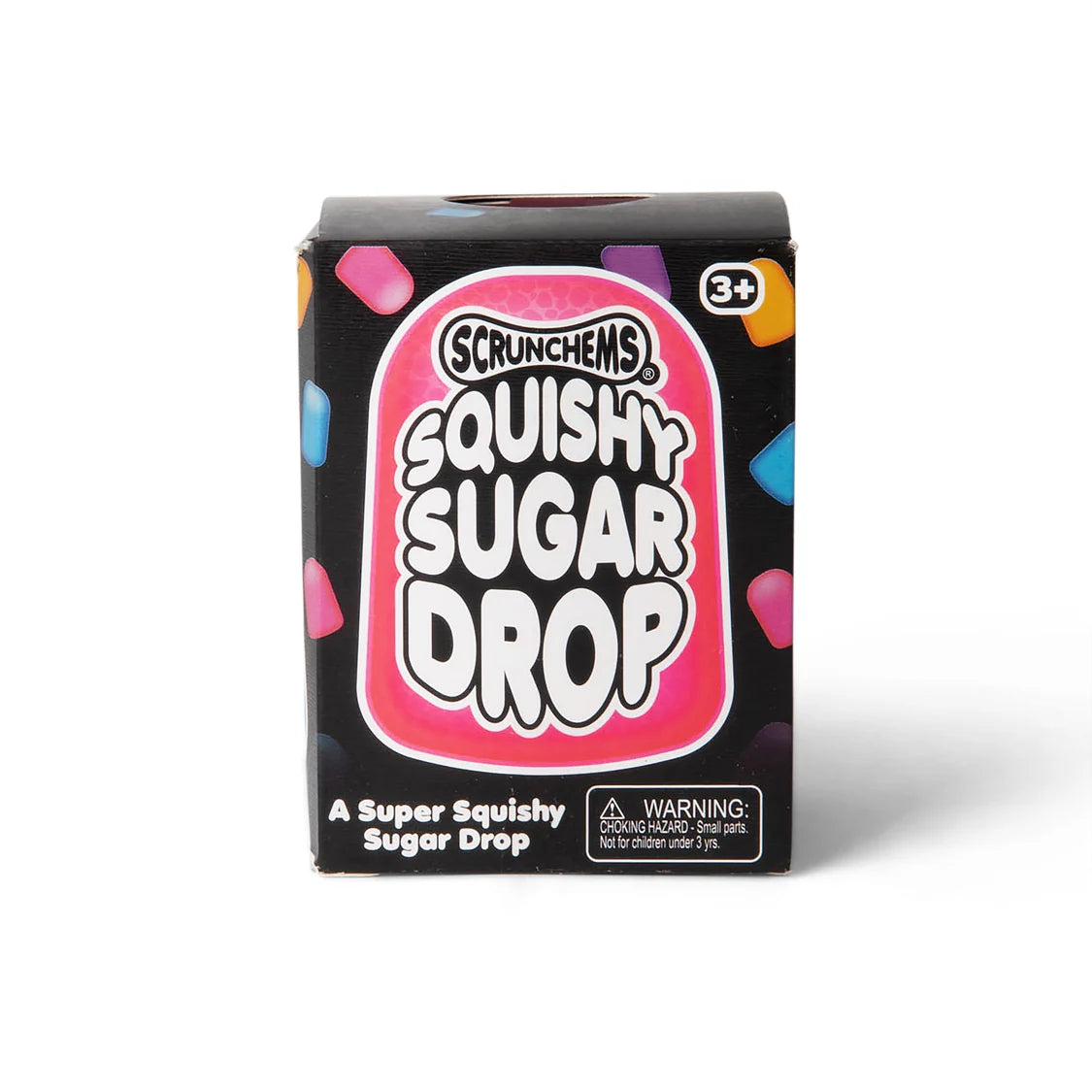 Box of Scrunchems Squishy Sugar Drop on a white background