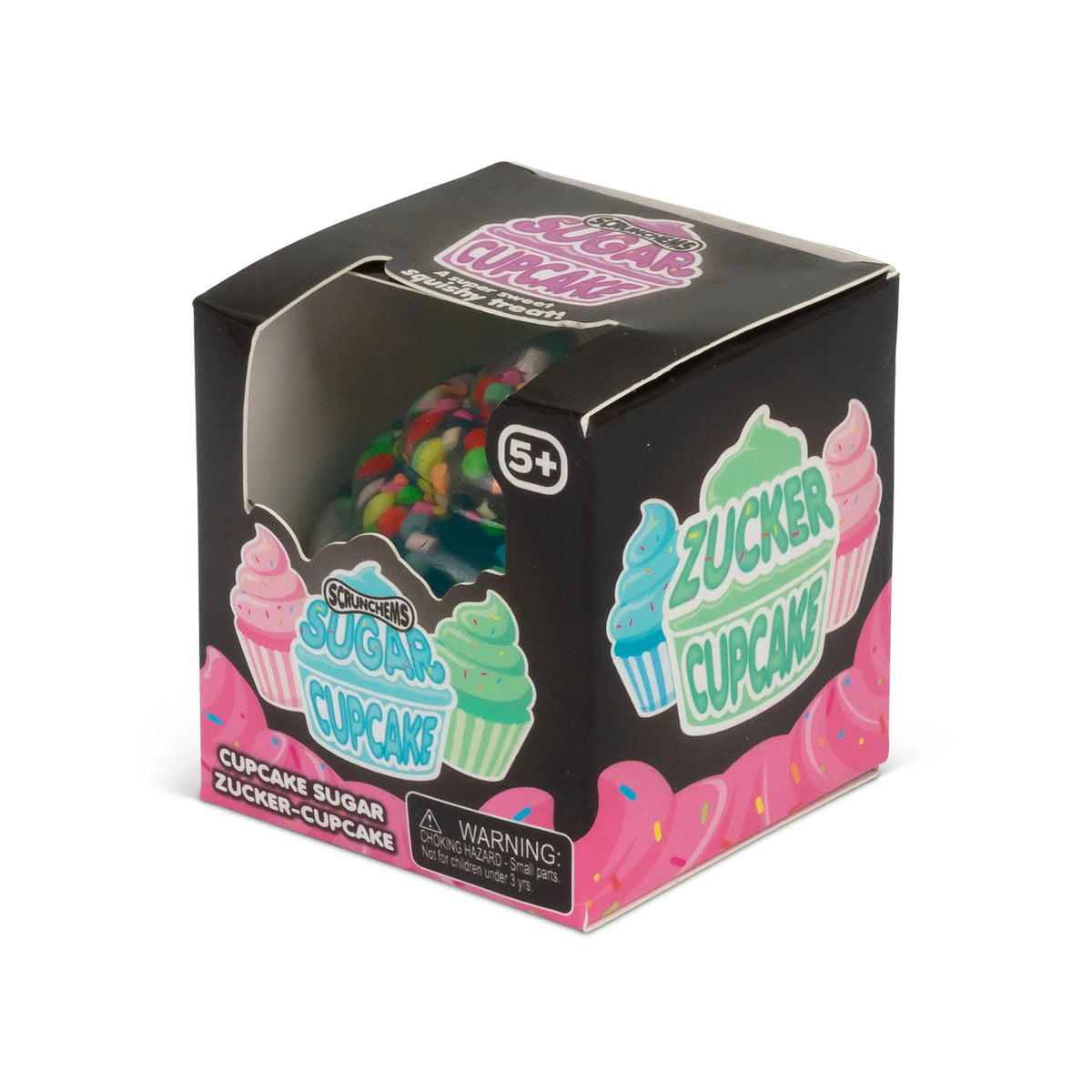 Scrunchems Sugar Cupcake packaging with colourful design on a white background