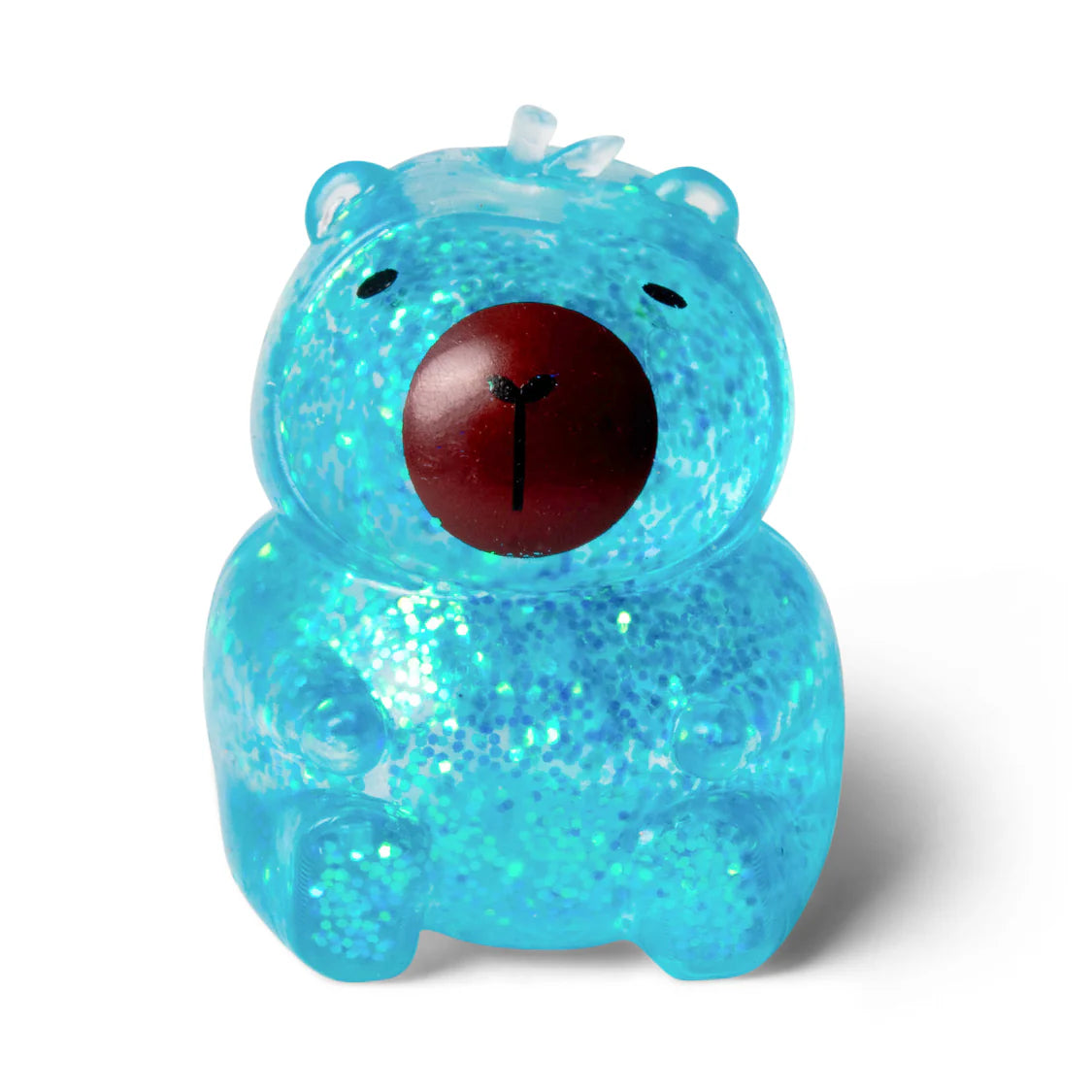 blue capybara squishy with a white background