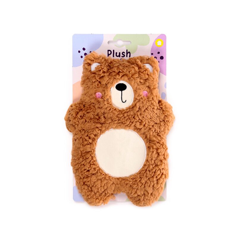 Plush bear heat pad on a white background