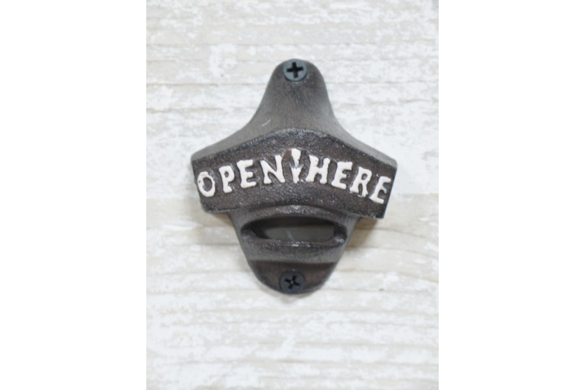 traditional cast iron bottle opener
