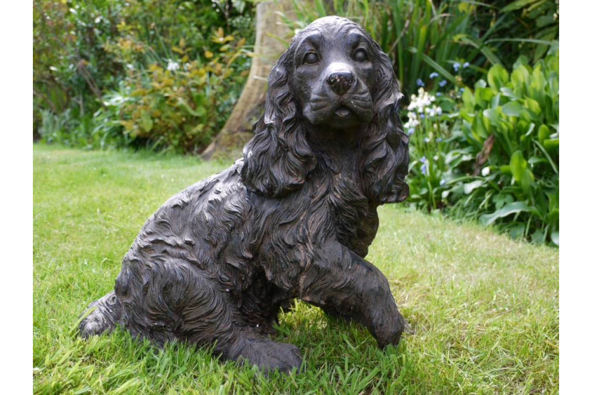 Cocker Spaniel Garden Home Statue