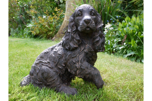 Cocker Spaniel Garden Home Statue