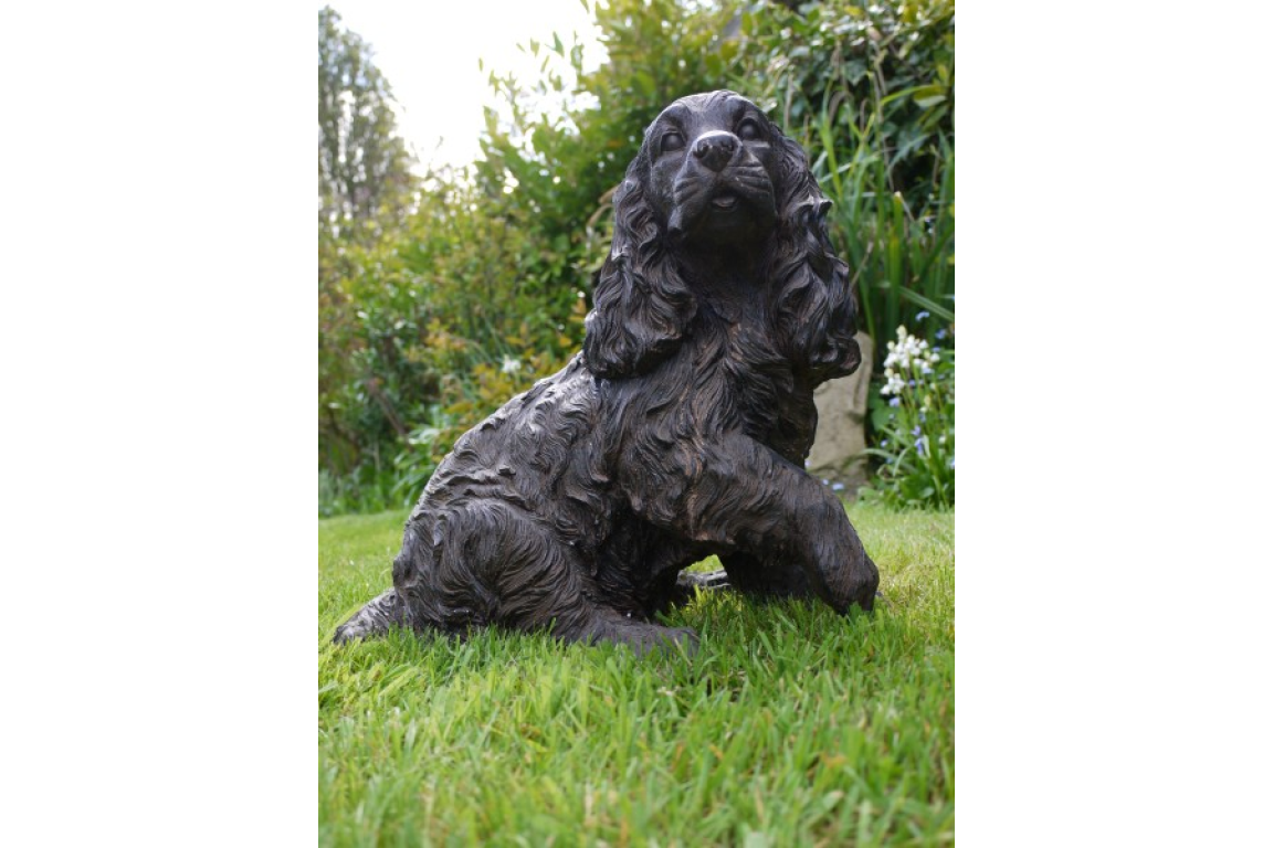 Cocker Spaniel Garden Home Statue
