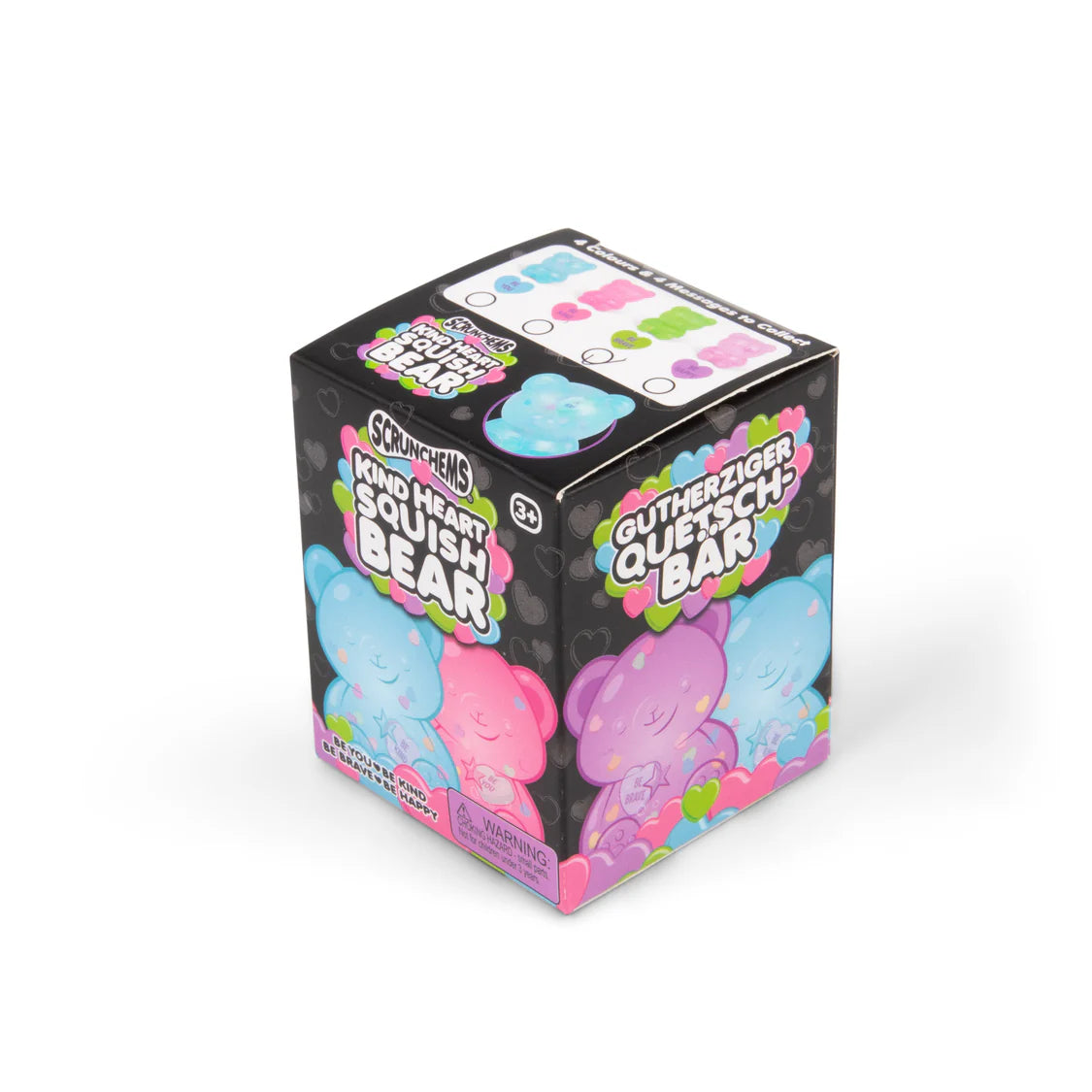 Scrunchems Kind Heart Squish Bear packaging on a white background