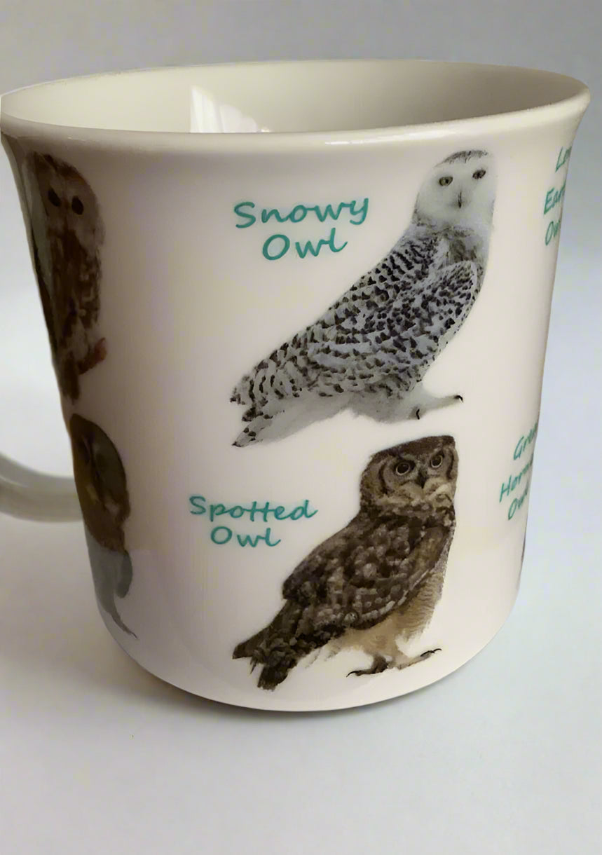 snowy owl mug